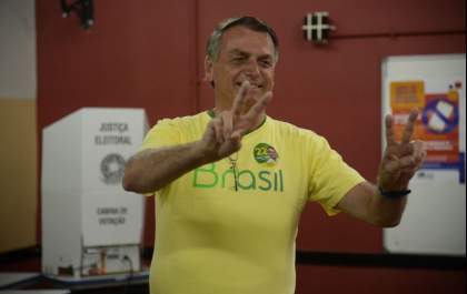 Bolsonaro e Tarcísio têm 73% dos votos válidos em Birigui