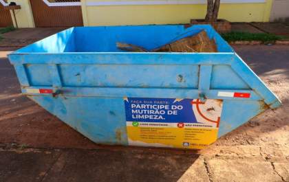 Paranapungá recebe Mutirão da Limpeza até terça-feira (8)