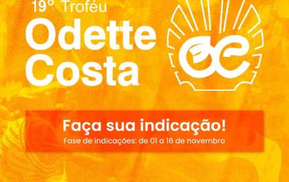 Cultura de Araçatuba abre indicações para o Troféu Odette Costa 2022