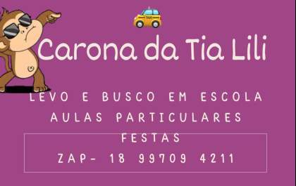 Carona da 'Tia Lili' tem salvado muitos pais em Andradina