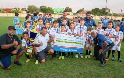 Escolinha do Pedrinho e TL Cidade das Águas são campeões do Campeonato Municipal de Futebol de Categoria de Base