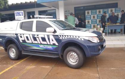 Cerimônia marca a entrega de nova viatura à Força Tática
