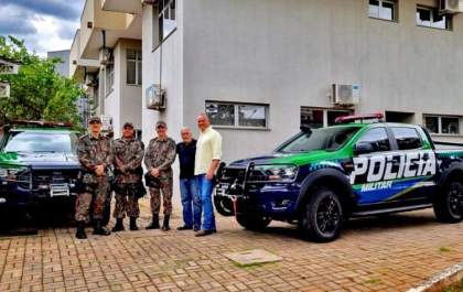 MP e SEMEA entregam duas viaturas para a Polícia Militar Ambiental de Três Lagoas