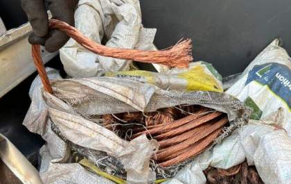 PRF apreende 15 toneladas de fio de cobre em Água Clara