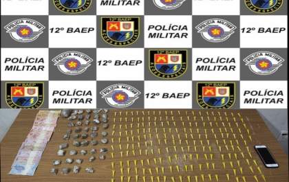 Jovem é preso com cocaína e maconha na praça da Fumaça