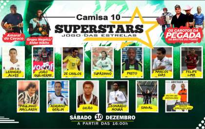 Araçatuba recebe 4ª edição do 'Camisa 10 Superstar, Jogo das Estrelas' no próximo sábado