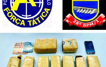 Jardineiro é preso em flagrante por tráfico de drogas
