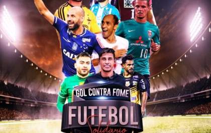 Partida Solidária reúne craques do futebol num jogo contra a fome