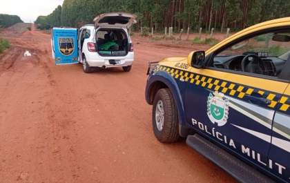 Polícia Militar Rodoviária apreende 70 kg de droga durante patrulhamento na MS-395 em Brasilândia
