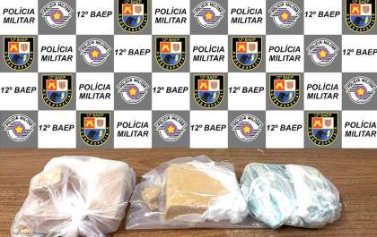 Baep prende homem com quase 1 quilo de pasta base de cocaína em Guararapes