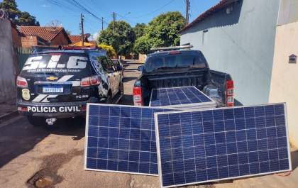 Em Três Lagoas, Polícia Civil recupera equipamento de energia solar roubado avaliado em R$ 40 mil