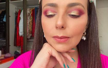 De pedrarias a cores vibrantes, Priscila Miguel dá dicas de como brilhar na make de final de ano