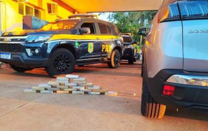 Casal é preso na BR-262 com 23 Kg de cocaína em Três Lagoas