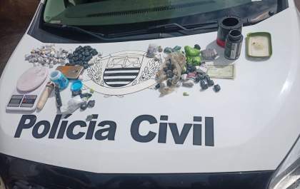 Jovem de 19 anos é preso com dogas em Bilac; seria integrante do PCC
