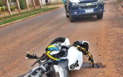 Após perseguição, moto roubada no estado de SP é recuperada em MS