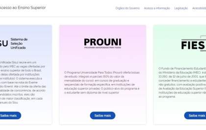 Prazos de inscrições para Sisu, Prouni e Fies são antecipados