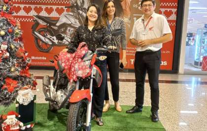 Shopping Três Lagoas realiza o sorteio de motocicleta Honda 0 km