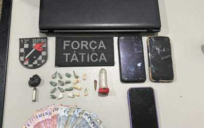 Polícia Militar fecha ponto de tráfico de drogas em Paranaíba (MS)