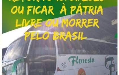 Ônibus com manifestantes de Birigui está detido em Brasília