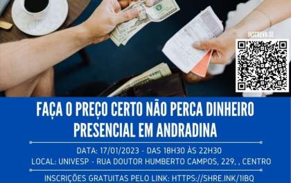 Aprenda com o Sebrae: “Faça o preço certo e não perca dinheiro”