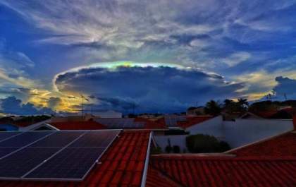 Fenômeno raro chama atenção no céu de Araçatuba