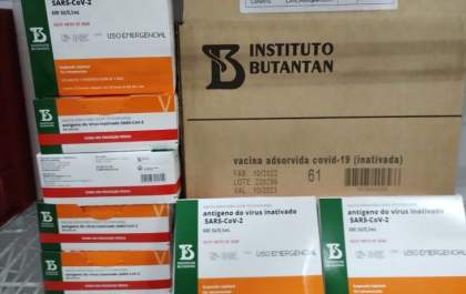 MS recebe 6,5 mil doses de Coronavac para crianças de 3 a 11 anos de idade