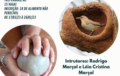 Projeto João-de-Barro, oficina de artesanato em argila, acontece até a próxima quinta-feira em Três Lagoas