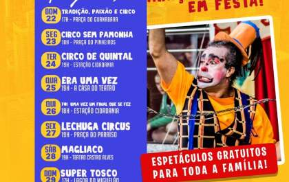 Araçatuba recebe festival de circo e teatro&nbsp;