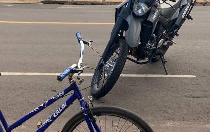 Menor flagrado com bicicleta furtada