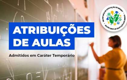 Secretaria de Educação convoca professores temporários para atribuição de aulas