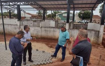 <p>Obras no complexo da Estação Ferroviária avançam em Castilho</p>