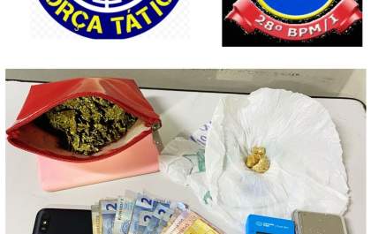 Força Tática prende homem em flagrante por tráfico de drogas