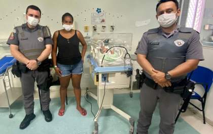 PM faz operação especial para salvar bebê engasgado