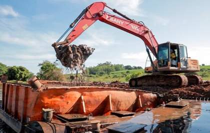 Ribeirão Baixotes recebe investimentos de R$ 2 milhões para desassoreamento