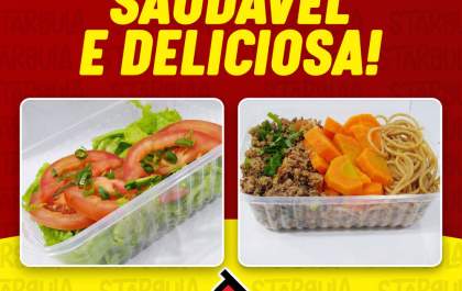 Na hora da fome e da correria, peça sua marmita fitness da Star Gula!