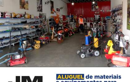 Você sabia: na JM você pode alugar equipamentos florestais e de jardinagem!