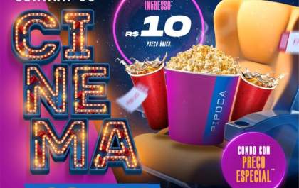 Semana do Cinema começa hoje em Andradina, com ingressos a R$ 10
