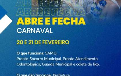 Carnaval modifica funcionamento de órgãos públicos municipais em Araçatuba