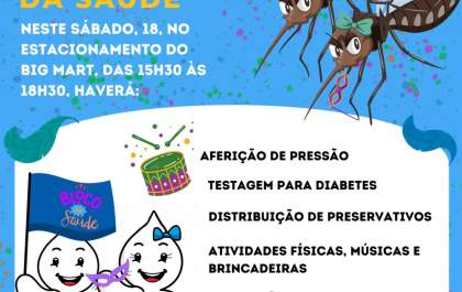 Prefeitura de Guararapes põe “Bloco da Saúde” na rua no sábado de Carnaval