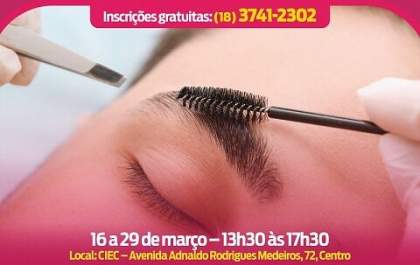 Curso de Design de Sobrancelhas preenche vagas em menos de uma hora de inscrições