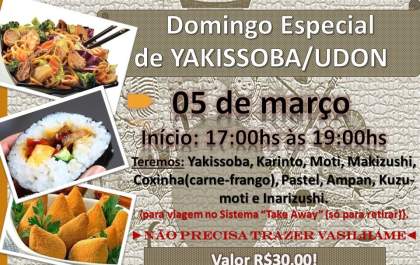 Templo promove Domingo de Yakisoba/Udon em Araçatuba