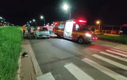 Vítima de atropelamento é internada em estado grave em Três Lagoas