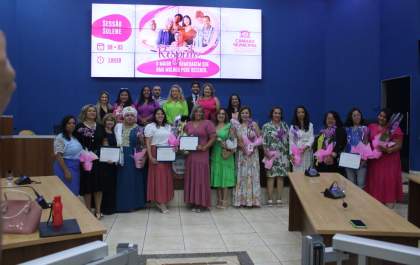 Câmara Municipal de Vereadores faz homenagem do Dia Internacional da Mulher