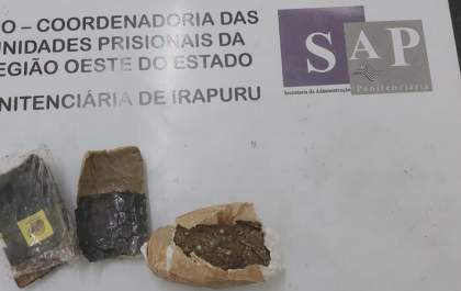 Apreensões ocorridas em unidades prisionais da Região Oeste no final de semana