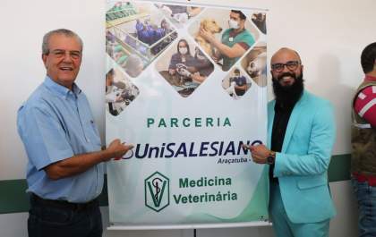 Atendimento gratuito em nova Clínica Veterinária de Araçatuba é feito pelo Unisalesiano