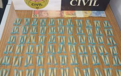 Dise/Deic apreende adolescente com 225 pinos com cocaína