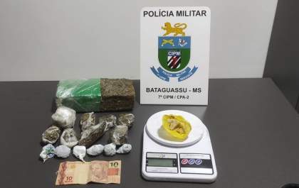 Polícia Militar apreende menor e prende mulher por tráfico de drogas em Bataguassu