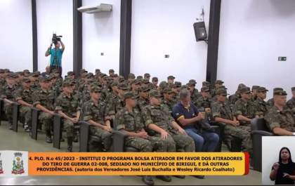 Câmara de Birigui aprova programa Bolsa Atirador