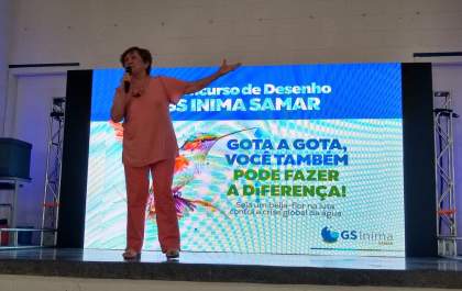 Professora Cidinha Baracat é homenageada pela GS Inima Samar em lançamento de concurso de desenho