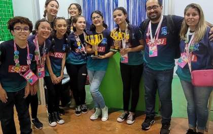 Alunos de Birigui conquistam 1º lugar em duas modalidades no Festival Sesi de Robótica&nbsp;